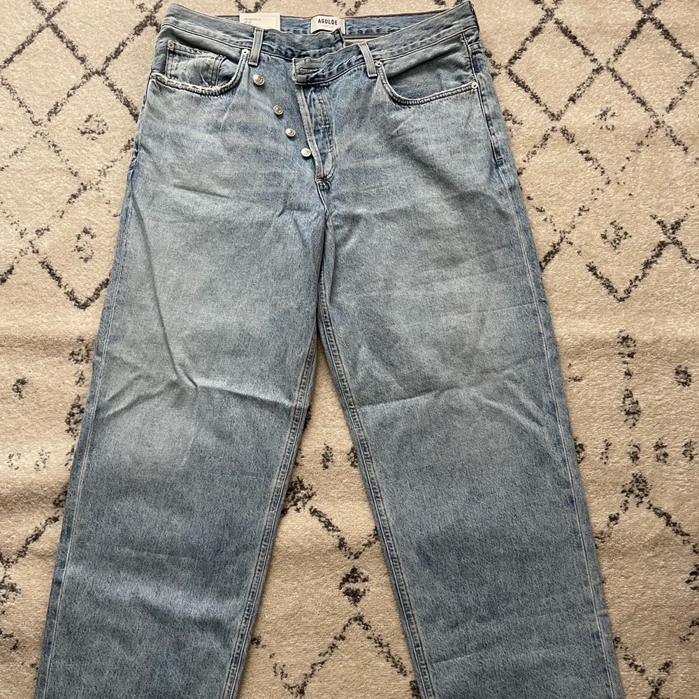 AGOLDE Crisscross Upsize High Waist Jeans